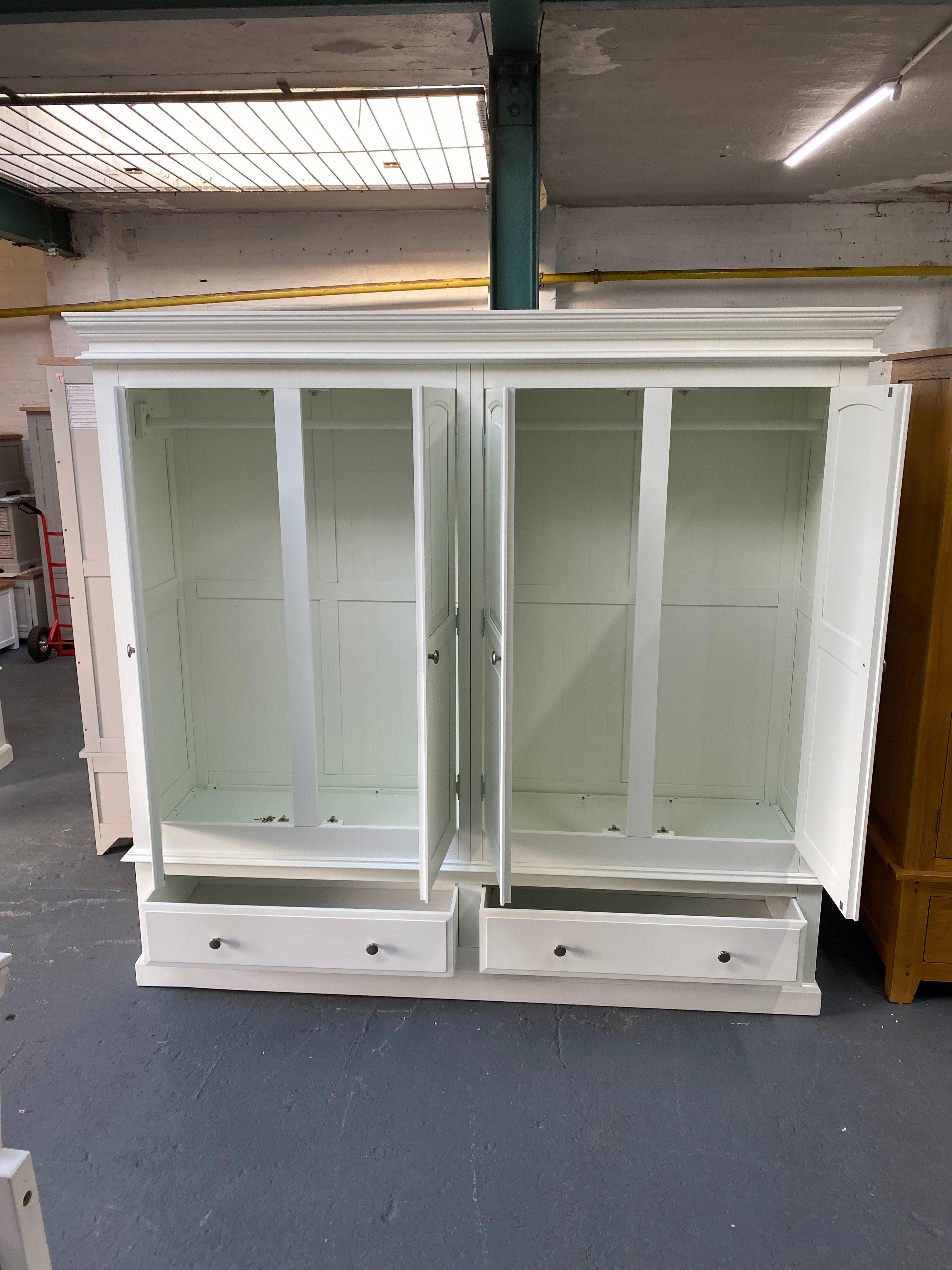 Burford Ivory Quad Wardrobe furniture delivered 