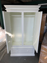 Load image into Gallery viewer, Burford Ivory Double Wardrobe with Drawer furniture delivered 
