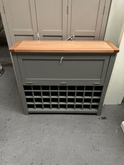 Sussex Storm Grey Drinks Cabinet Quality Furniture Clearance Ltd