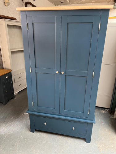 Chester Midnight Blue Double Wardrobe furniture delivered 