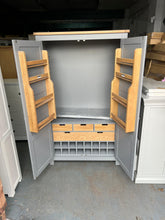 Load image into Gallery viewer, Sussex Storm Grey Double Larder. furniture delivered 
