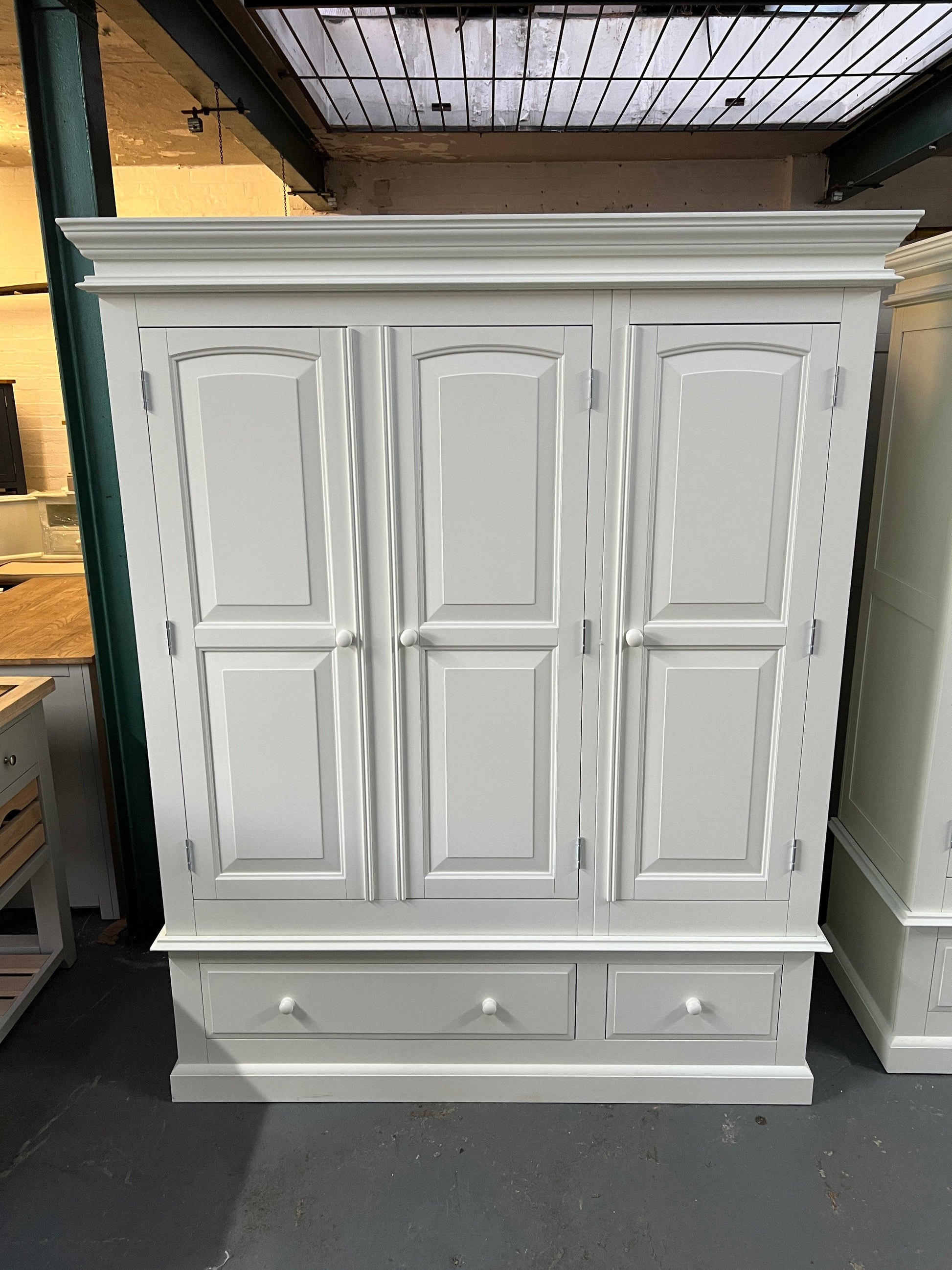 Burford Ivory Triple Wardrobe furniture delivered 