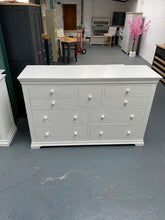 Load image into Gallery viewer, White Wide 9 Drawer Chest. - furniture delivered 

