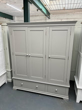 Load image into Gallery viewer, Chantilly Pebble Grey Triple Wardrobe furniture delivered 
