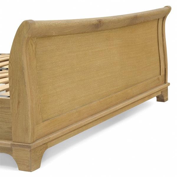 WINCHCOMBE OILED OAK 5ft Kingsize Sleigh Bed Quality Furniture Clearance Ltd