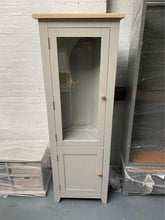 Load image into Gallery viewer, Chester Dove Grey Corner Display Cabinet. furniture delivered 
