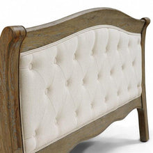 Load image into Gallery viewer, Camille Limewash Oak Buttoned 5ft Kingsize Bed Quality Furniture Clearance Ltd
