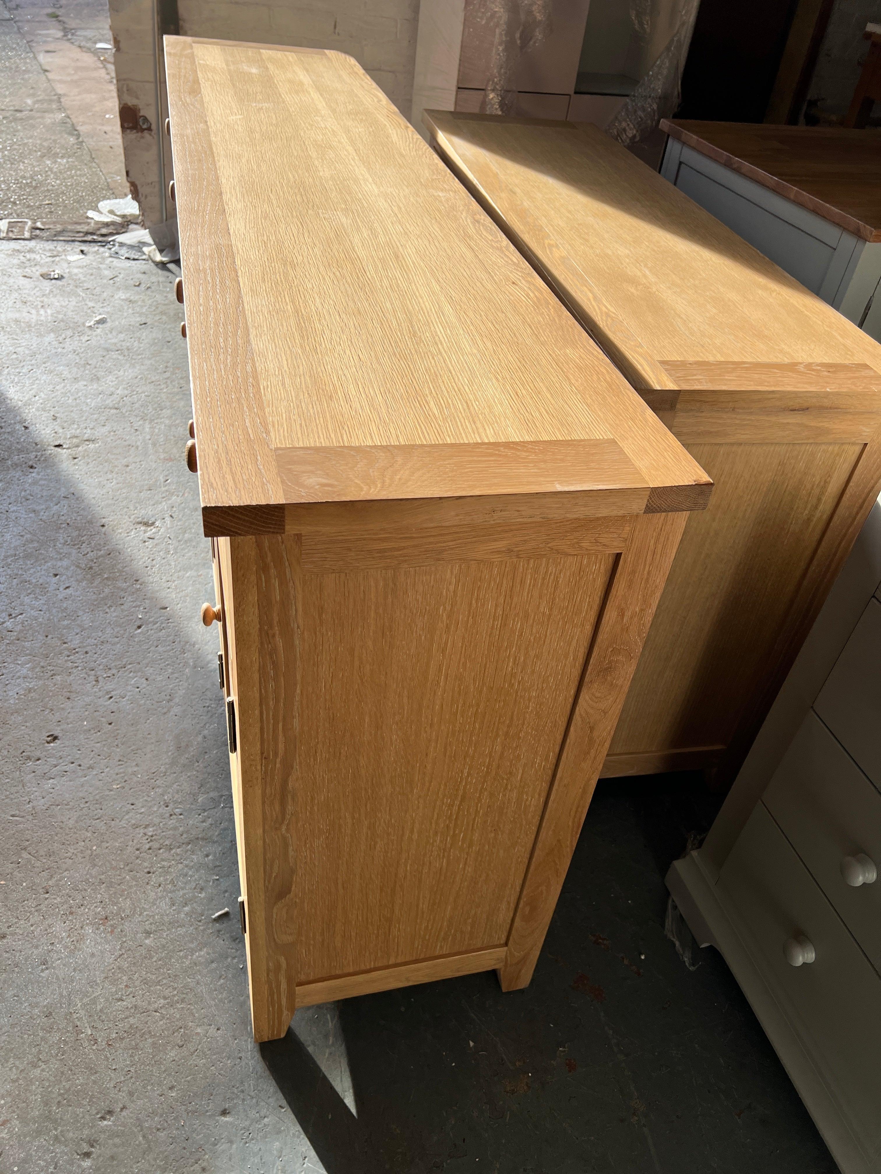 Inglesham Whitewash Oak Extra Large Sideboard Quality Furniture Clearance Ltd