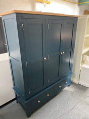 Chester Midnight Blue Triple Wardrobe furniture delivered 