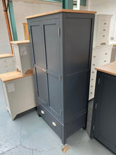 Load image into Gallery viewer, Charcoal Double Wardrobe with Drawer furniture delivered 

