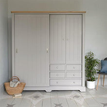 Load image into Gallery viewer, Malvern Mink Large Wardrobe With Sliding Door Quality Furniture Clearance Ltd
