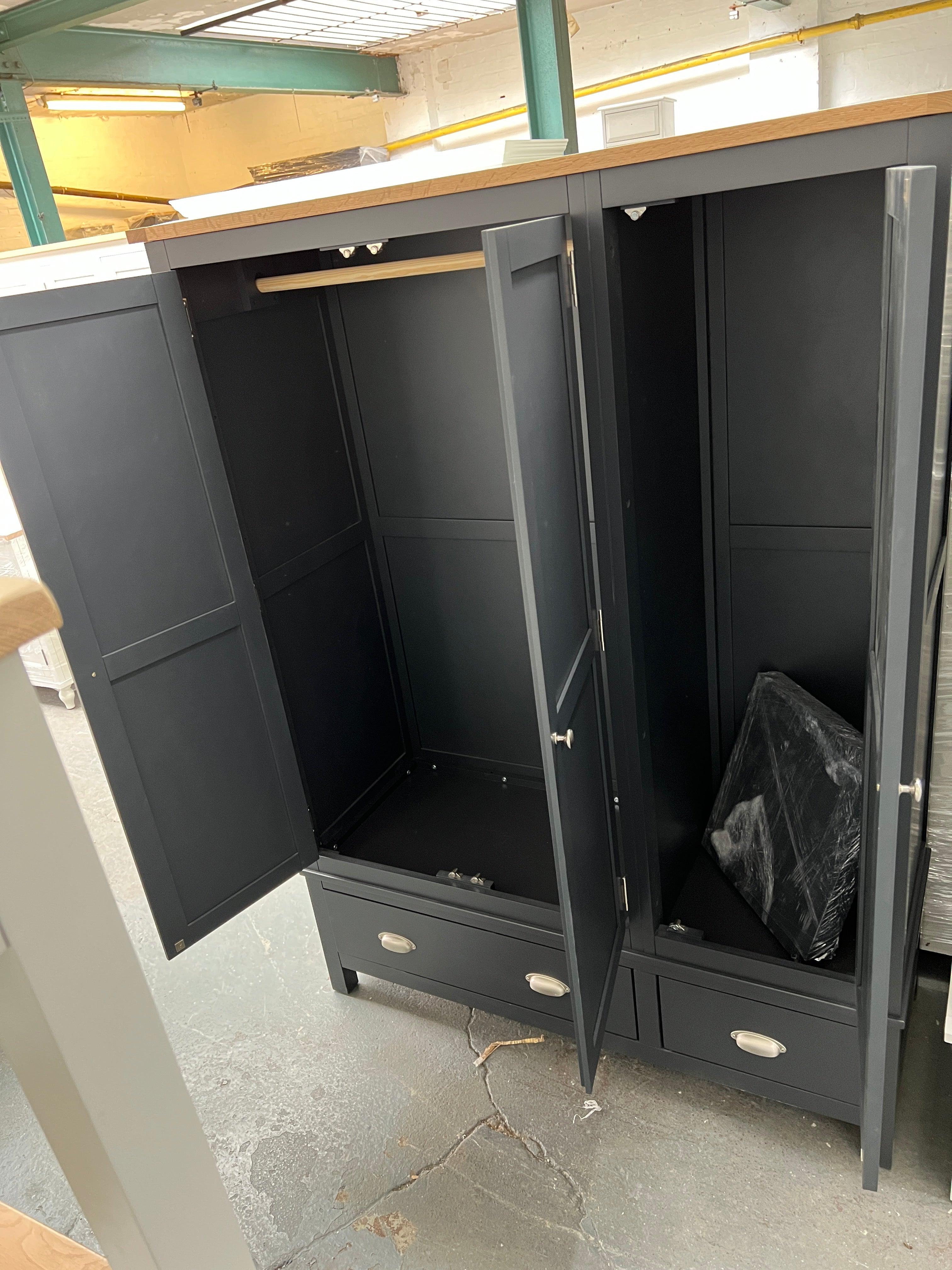 Charcoal Triple Wardrobe furniture delivered 