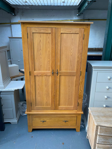 Oak double wardrobe furniture delivered 