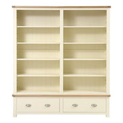 Sussex Cotswold Cream Grand Bookcase Quality Furniture Clearance Ltd