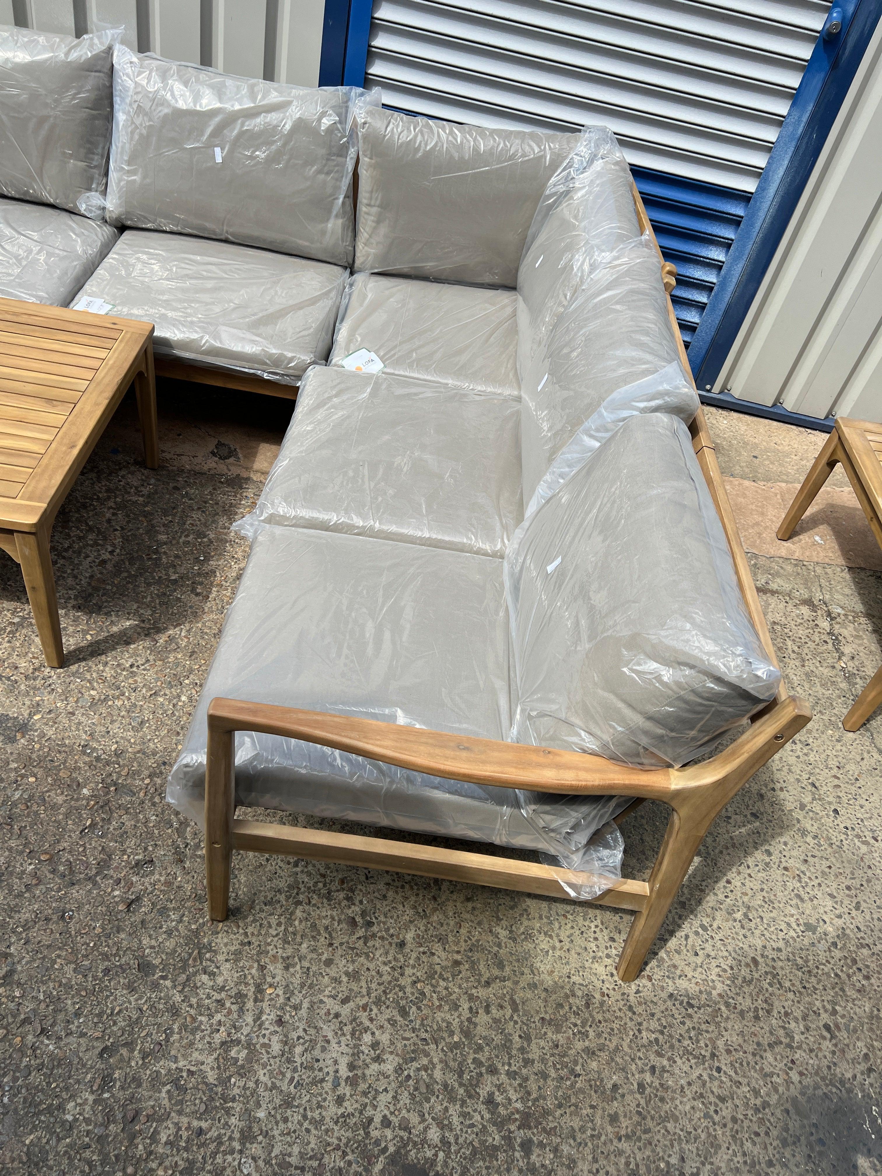STRETTON Corner Garden Lounge Set Quality Furniture Clearance Ltd