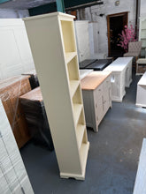 Load image into Gallery viewer, Tall Slim Bookcase - Ivory. furniture delivered 
