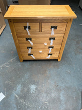 Load image into Gallery viewer, Oakland Rustic Oak 2 over 3 Chest of Drawers Quality Furniture Clearance Ltd
