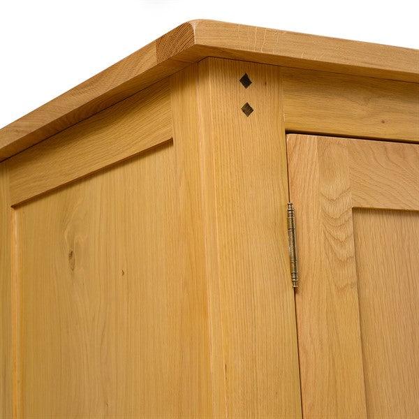OAKLAND RUSTIC OAK New Four Door Wardrobe Quality Furniture Clearance Ltd