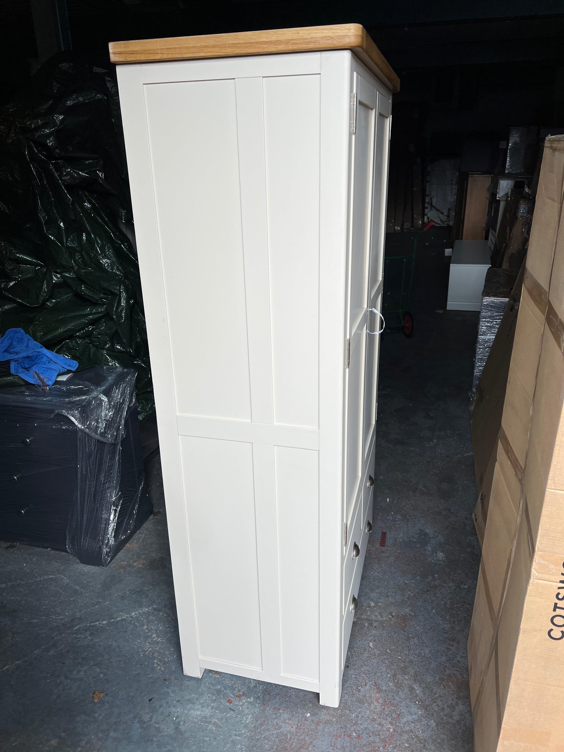 WESTCOTE CREAM Large Double Larder Quality Furniture Clearance Ltd