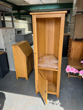 Load image into Gallery viewer, Rustic Oak Corner Display Cabinet furniture delivered 
