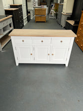 Load image into Gallery viewer, White 3 Door Sideboard. - furniture delivered 

