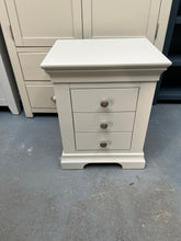 Load image into Gallery viewer, Set of 2 warm white bedside tables furniture delivered 
