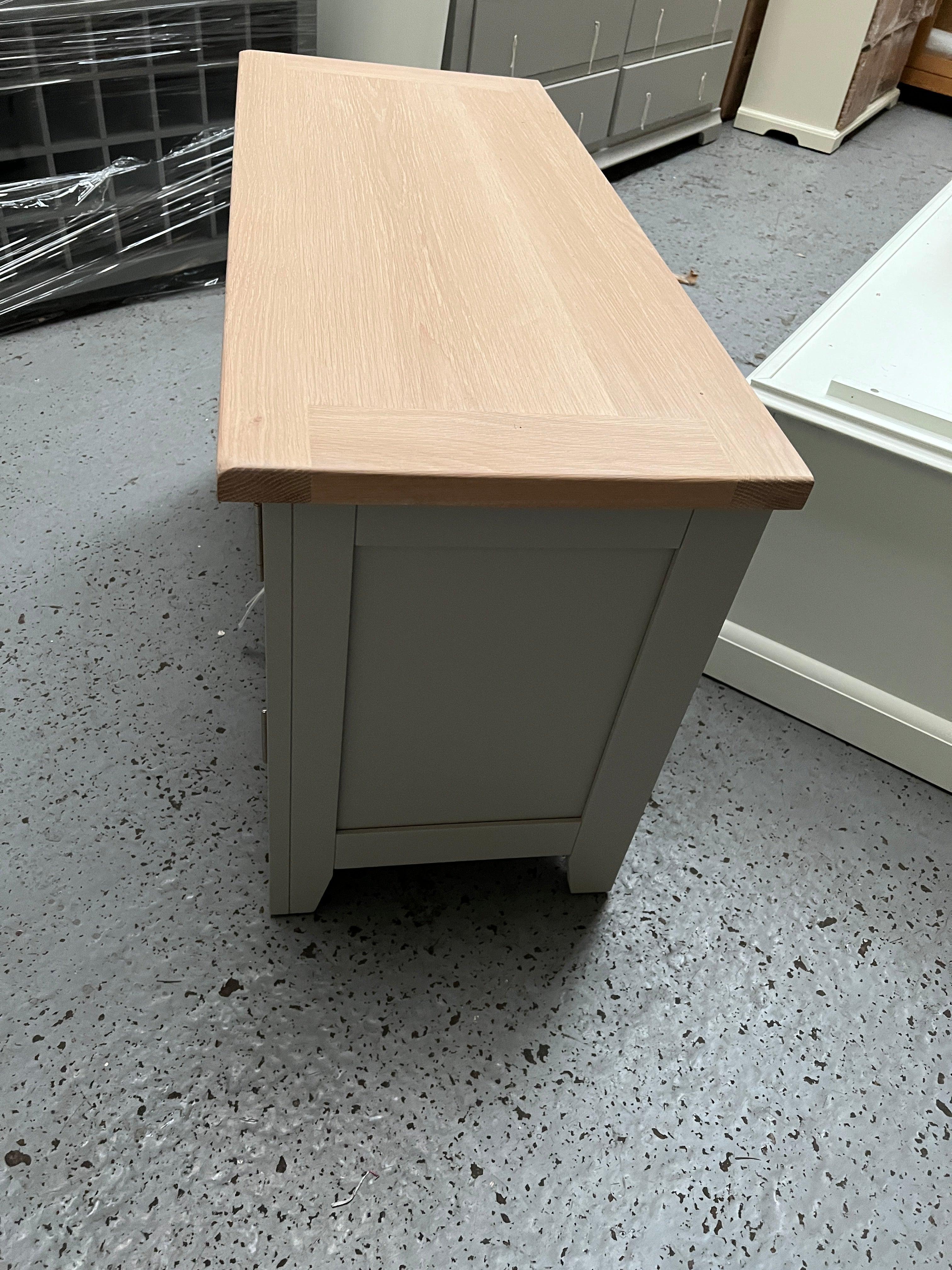 Chester Dove Grey Small TV Stand Quality Furniture Clearance Ltd