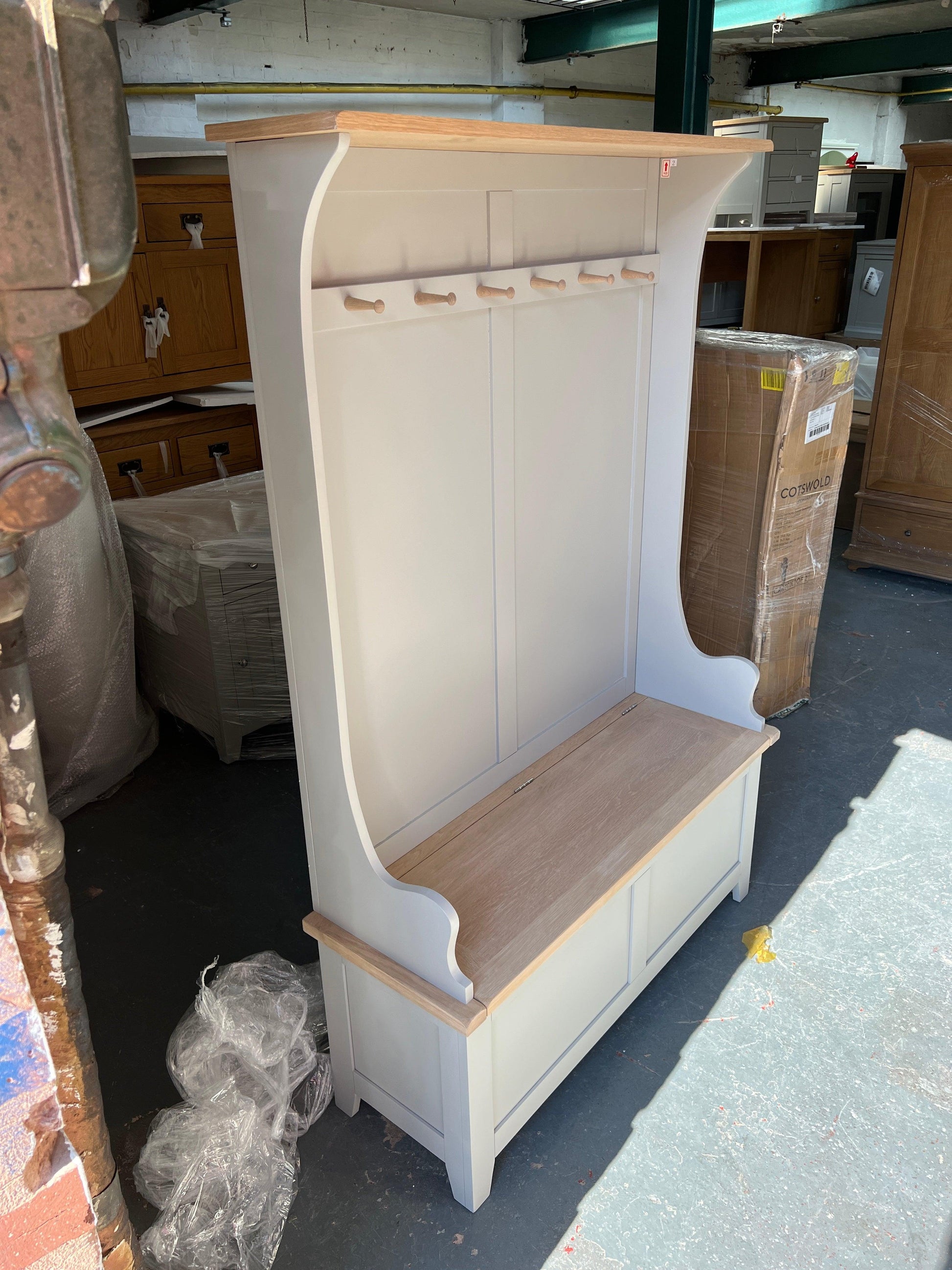 Chester Dove Grey Hallway Tidy Quality Furniture Clearance Ltd