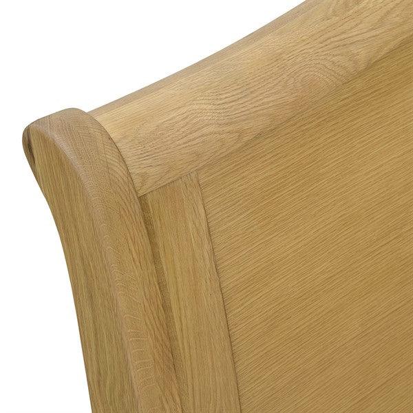WINCHCOMBE OILED OAK 6ft Super King Sleigh Bed Quality Furniture Clearance Ltd