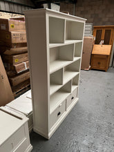 Load image into Gallery viewer, Stow Warm White Large Bookcase with Drawers Quality Furniture Clearance Ltd
