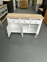 Load image into Gallery viewer, White 3 Door Sideboard. - furniture delivered 
