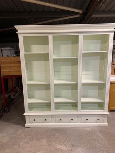 Burford Ivory Grand Bookcase. furniture delivered 