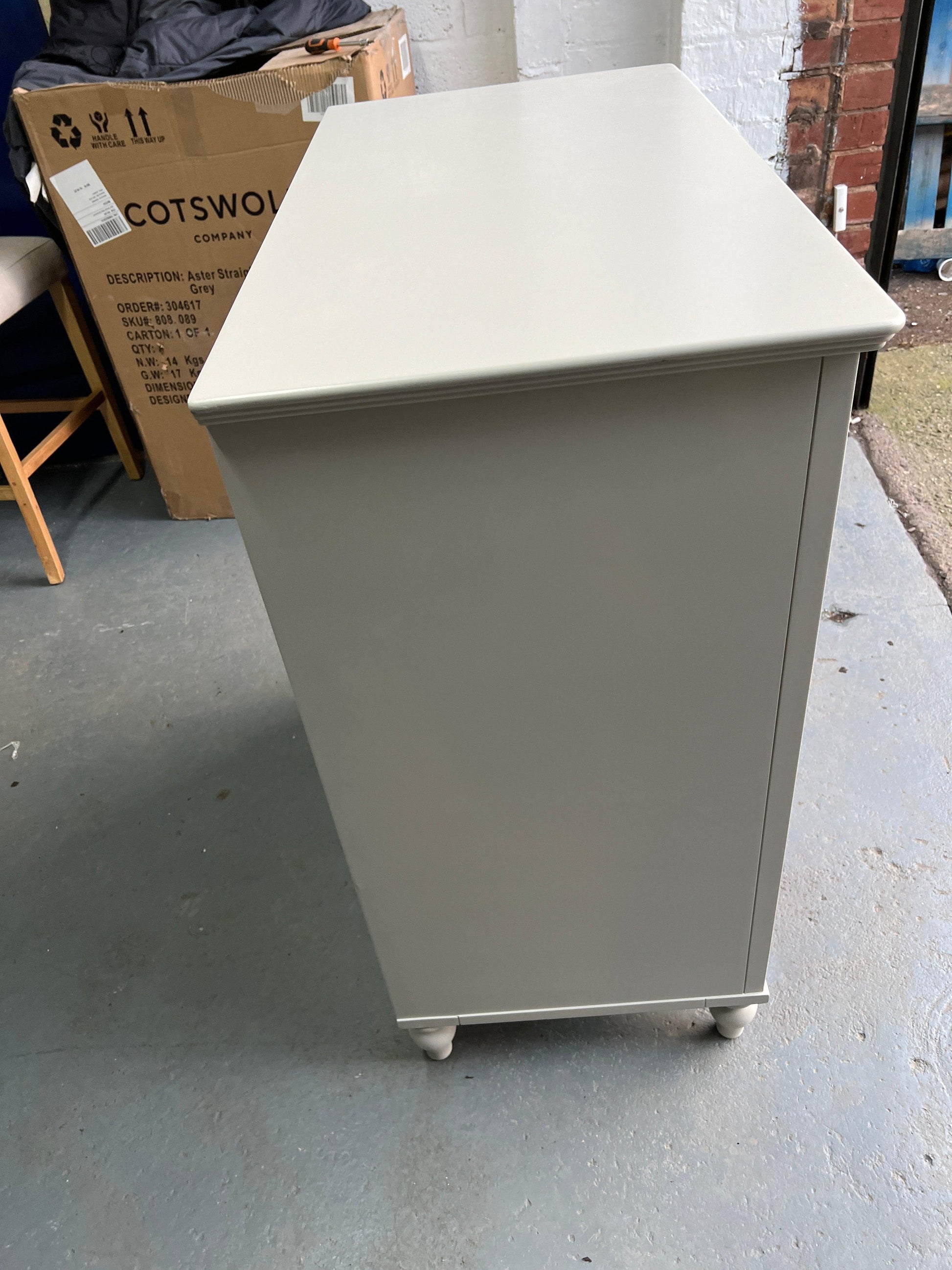 Wilmslow Pale Grey 3 Drawer Chest furniture delivered 