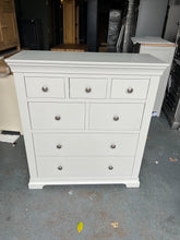Load image into Gallery viewer, Chantilly Pebble Grey 7 Drawer Chest Quality Furniture Clearance Ltd
