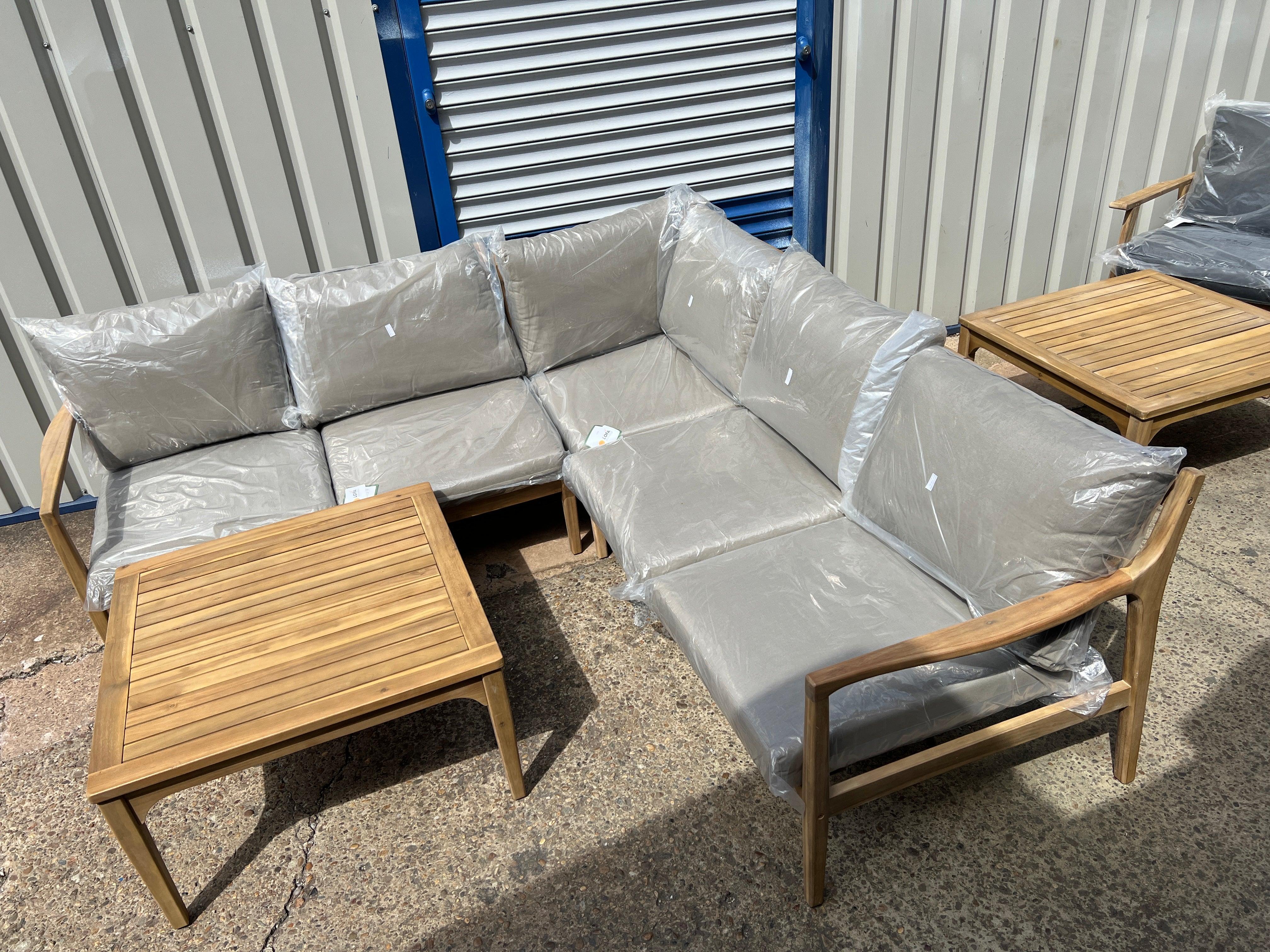 STRETTON Corner Garden Lounge Set Quality Furniture Clearance Ltd
