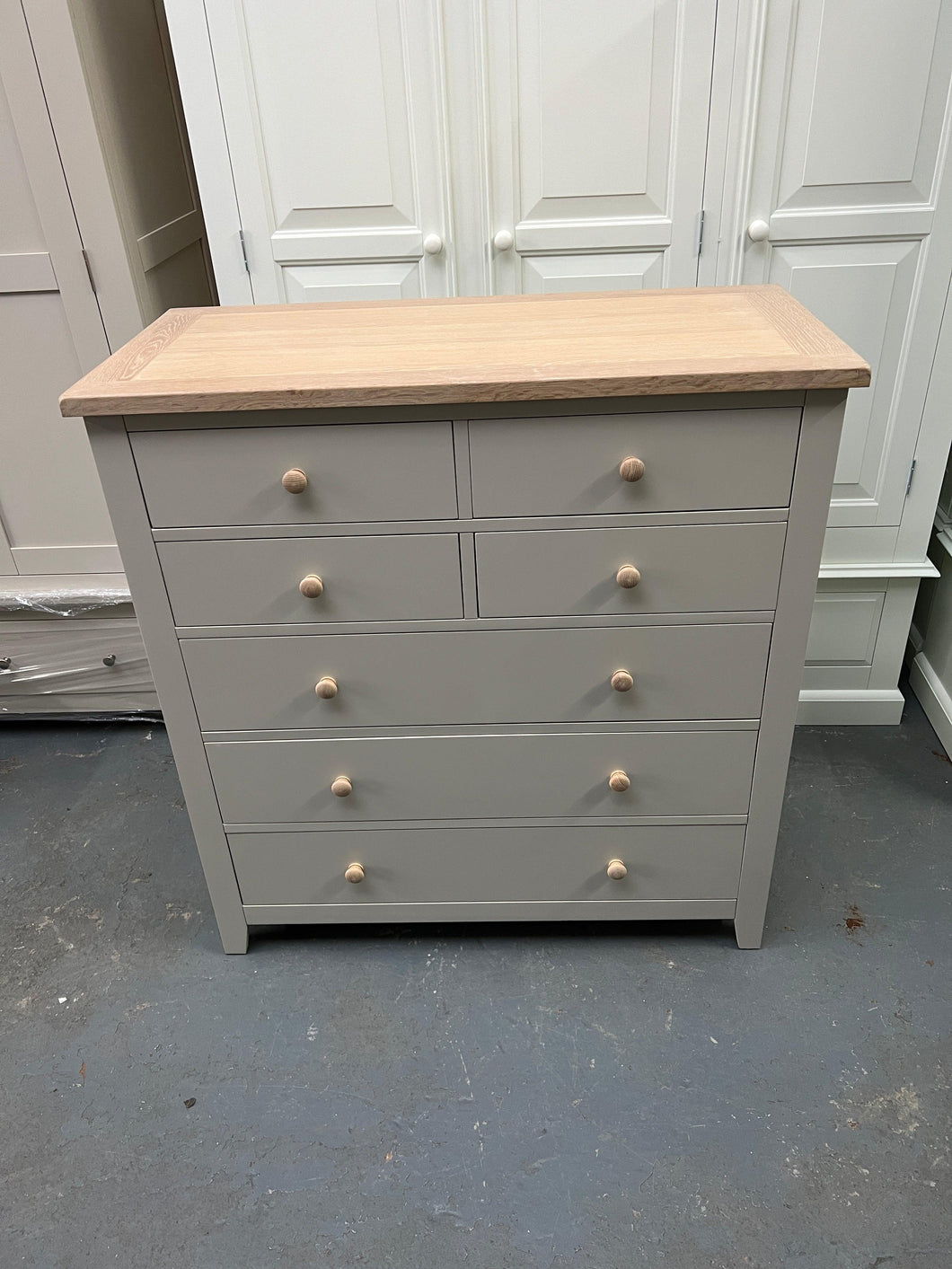 Stone Chester 4 over 3 Large Chest of Drawers - furniture delivered 