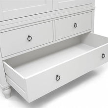 Load image into Gallery viewer, WILMSLOW PALE GREY Double Wardrobe with Drawers Quality Furniture Clearance Ltd
