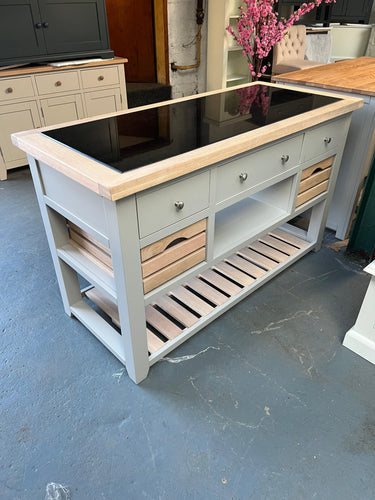 Dove Grey Kitchen Island furniture delivered 