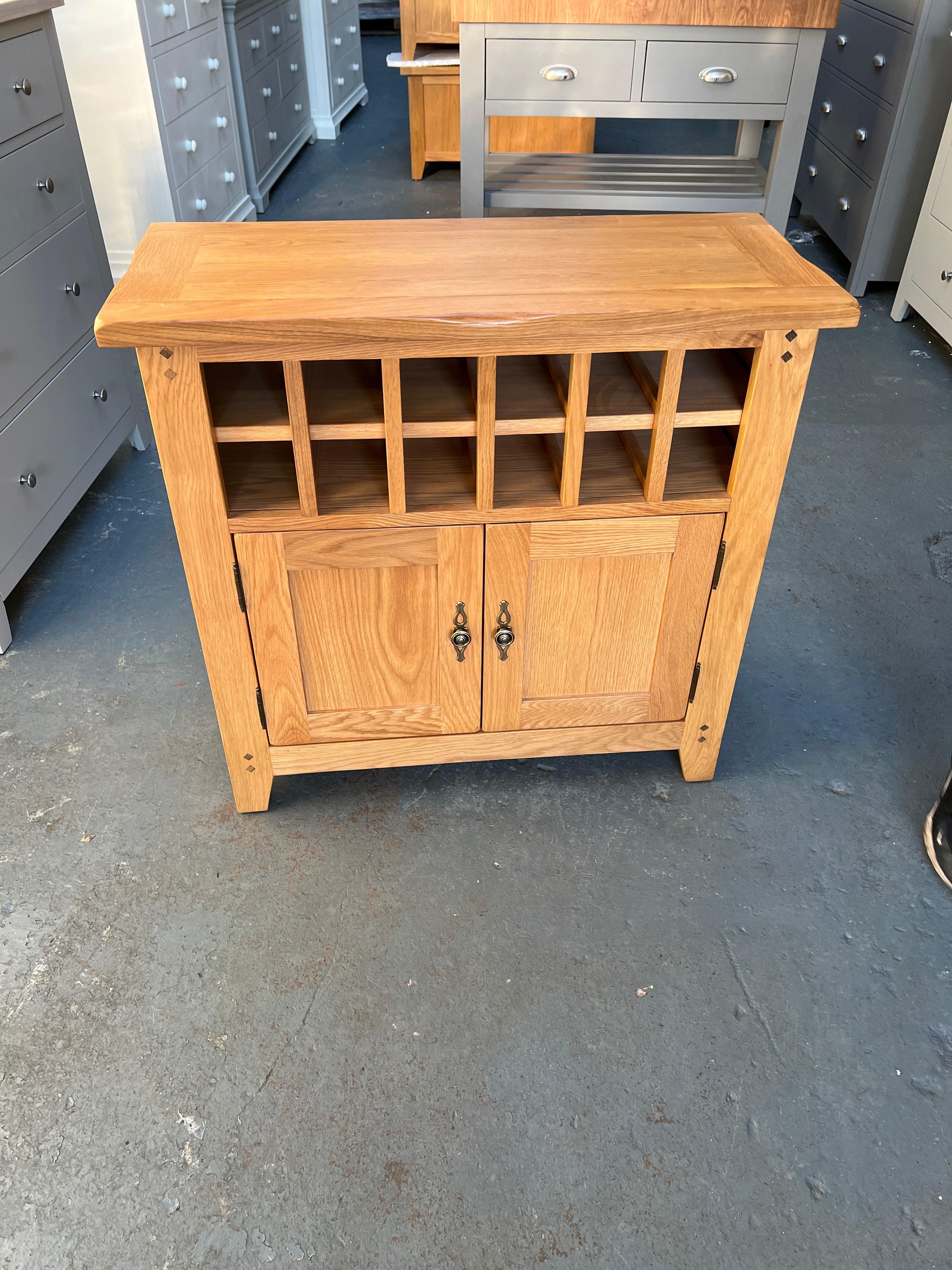 Rustic Oak Mini Bar furniture delivered 