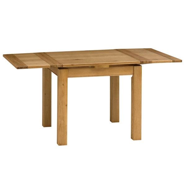 Oakland Rustic Oak Oakland 90cm-155cm Ext. Table and 4 Ladderback Chairs Quality Furniture Clearance Ltd