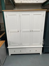 Load image into Gallery viewer, Chester Pure White Triple Wardrobe. furniture delivered 
