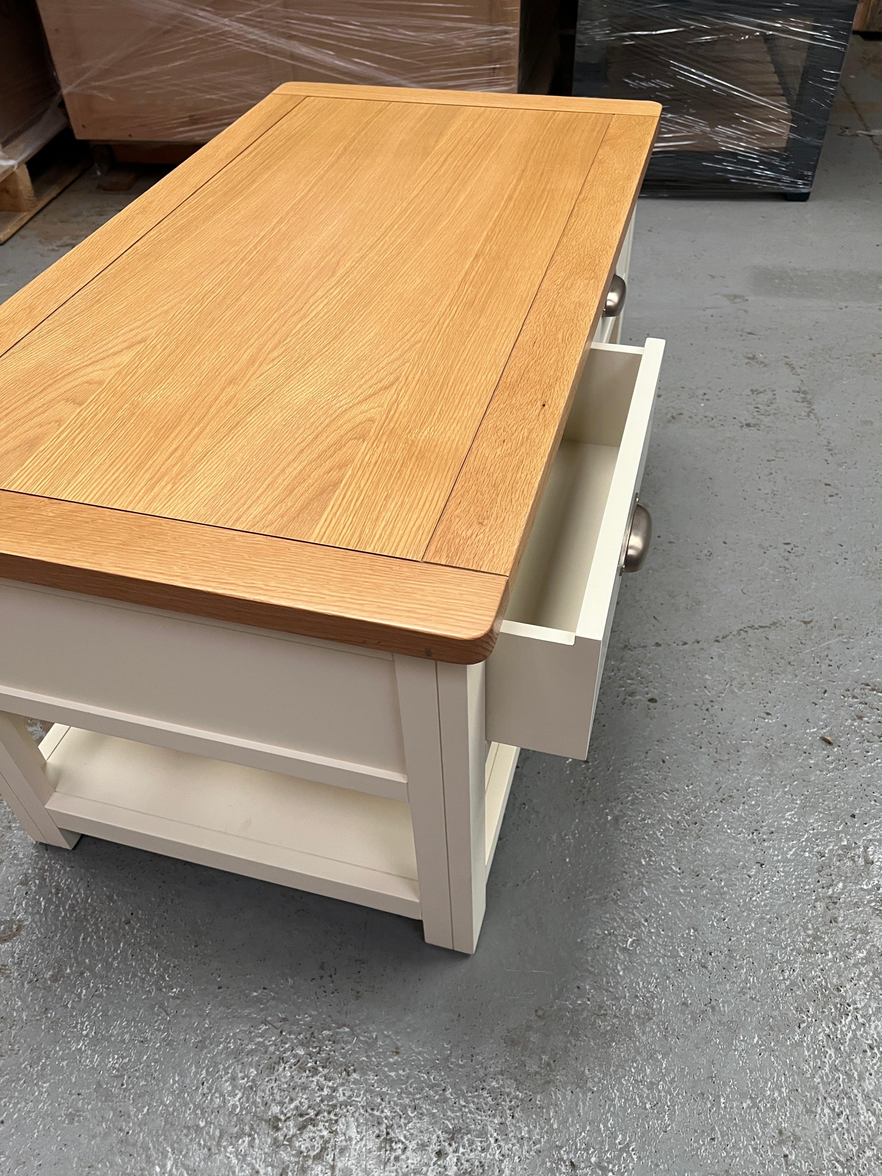 Sussex Cotswold Cream Coffee Table With Drawers furniture delivered 