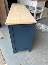 Load image into Gallery viewer, Chester Midnight Blue Low and Wide Chest furniture delivered 
