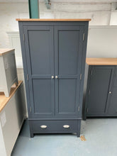 Load image into Gallery viewer, Charcoal Double Wardrobe with Drawer furniture delivered 
