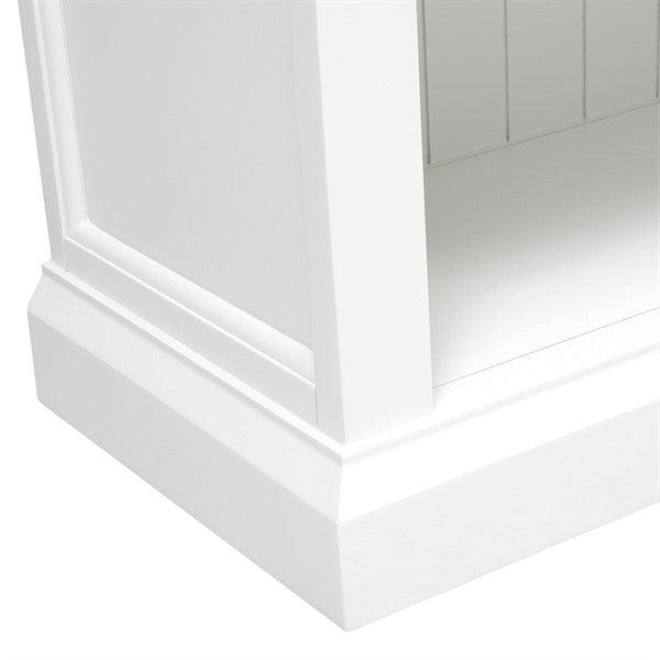 Stow Warm White Large Bookcase Quality Furniture Clearance Ltd