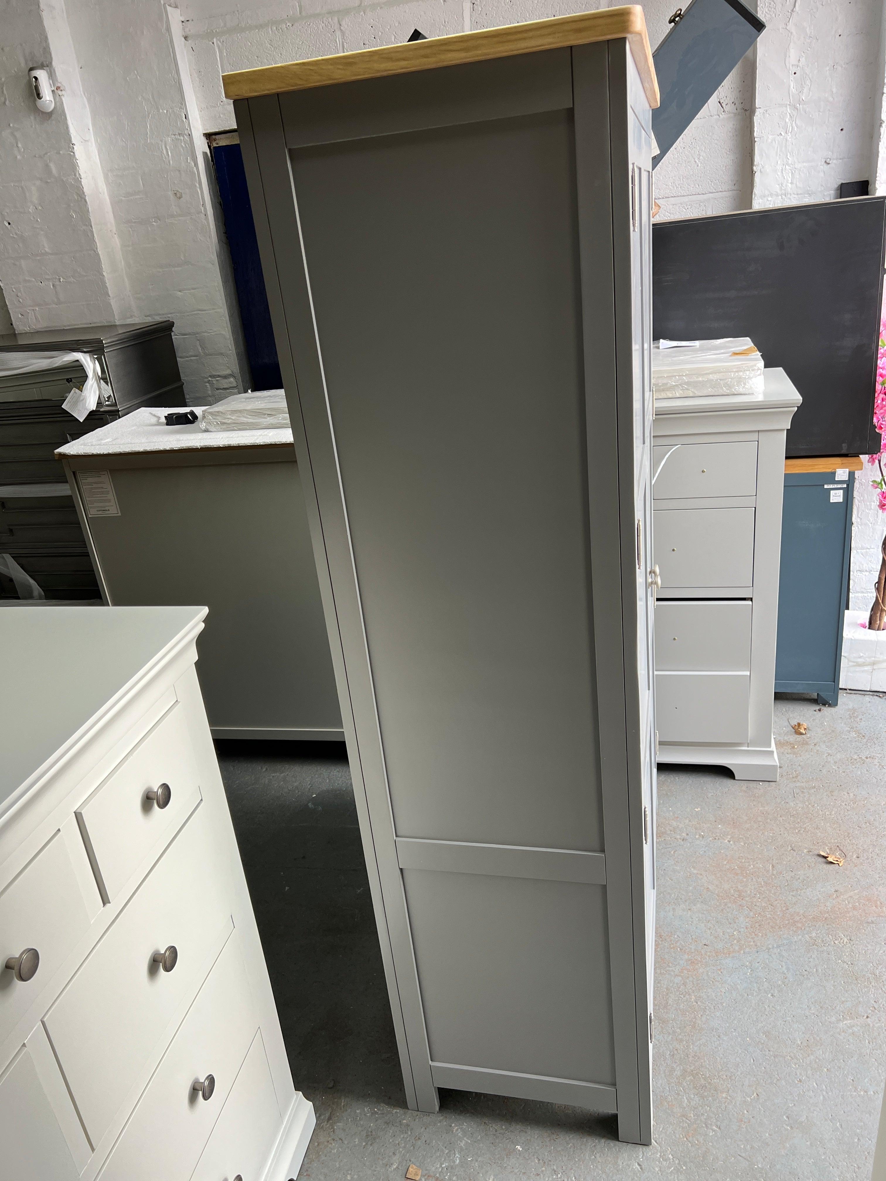 Sussex Storm Grey Double Larder. furniture delivered 