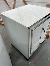Load image into Gallery viewer, Set of 2 White Mirror 3 Drawer Bedside Cabinet Quality Furniture Clearance Ltd
