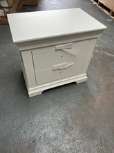 Load image into Gallery viewer, set of 2 Chantilly Warm White Large 2 Drawer Bedside Quality Furniture Clearance Ltd
