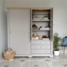 Load image into Gallery viewer, Malvern Mink Large Wardrobe With Sliding Door Quality Furniture Clearance Ltd
