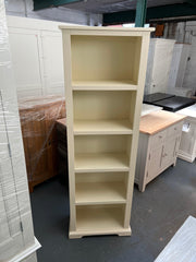 Tall Slim Bookcase - Ivory. furniture delivered 